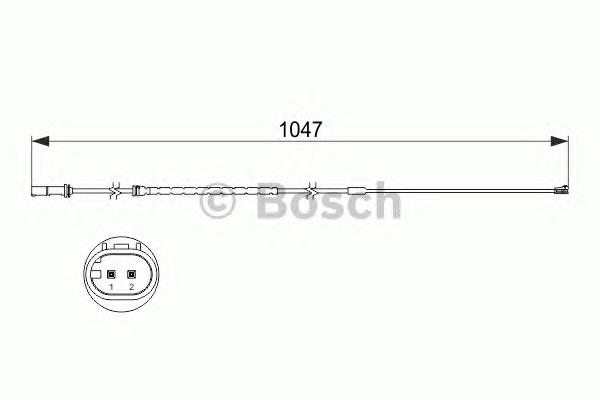 Comprar 1987473512 Bosch Sensor de desgaste de pastillas de freno trasero