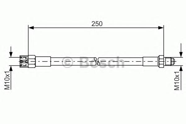 1987476009 Bosch tubo flexible de frenos trasero