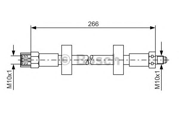 Latiguillo de freno delantero 1987476337 Bosch