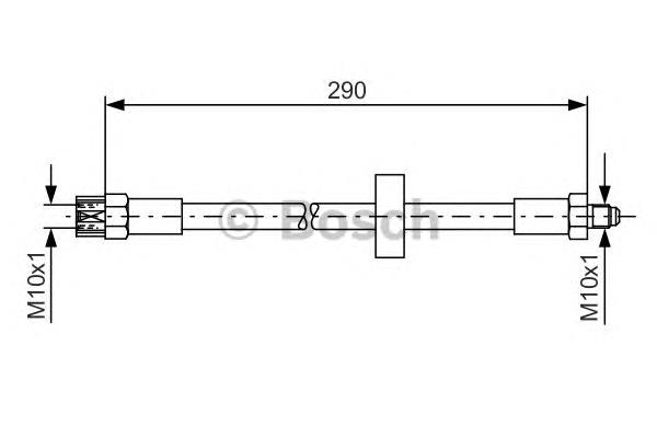 Latiguillo de freno delantero Volkswagen Polo 2 86C
