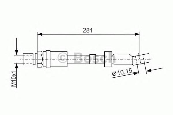 1987476405 Bosch latiguillo de freno delantero