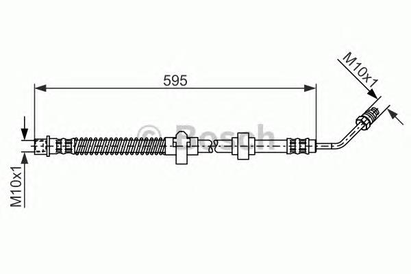 Tubo flexible de frenos trasero derecho 1987476374 Bosch