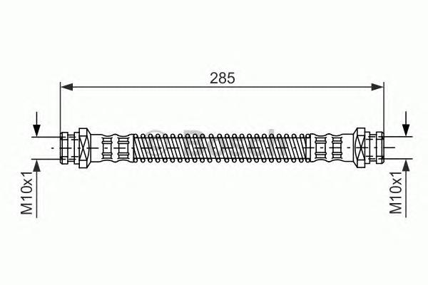 Tubo flexible de frenos trasero 1987476194 Bosch