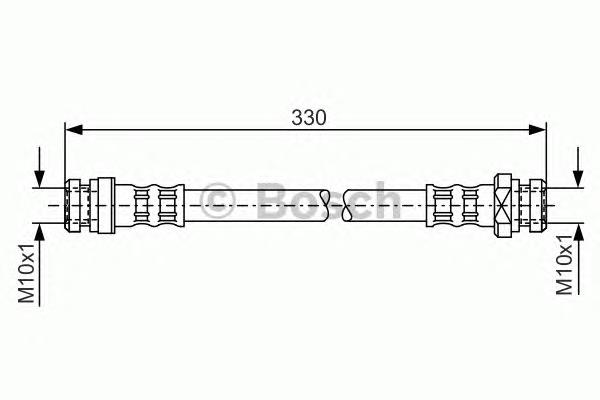 Tubo flexible de frenos trasero 1987476190 Bosch