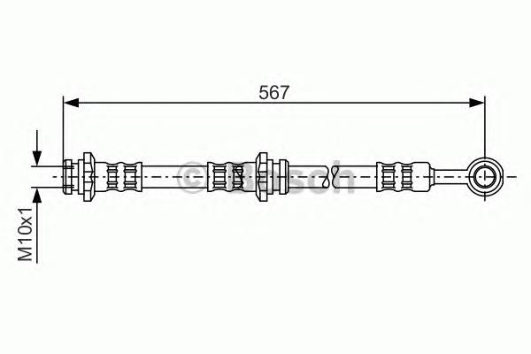 1987476196 Bosch tubo flexible de frenos