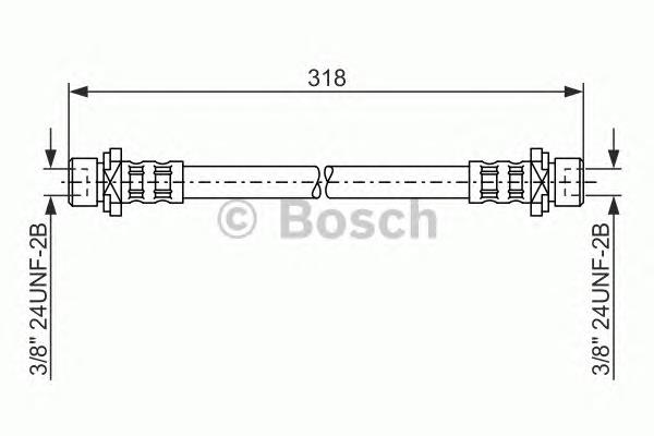 1987476165 Bosch latiguillo de freno trasero
