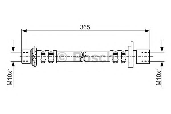 Tubo flexible de frenos trasero derecho 1987476164 Bosch