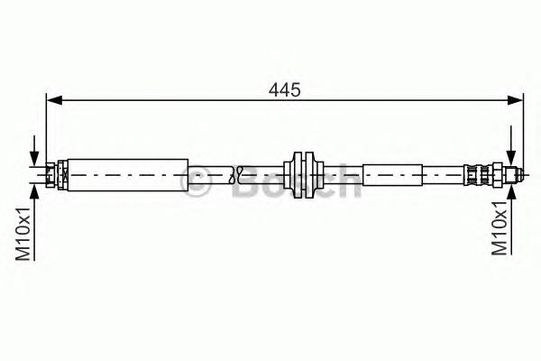 1987476180 Bosch Manguera de freno trasera