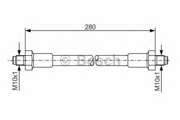 Tubo flexible de frenos trasero 1987476267 Bosch