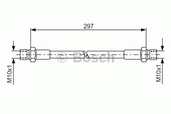 Latiguillo de freno delantero 1987476290 Bosch