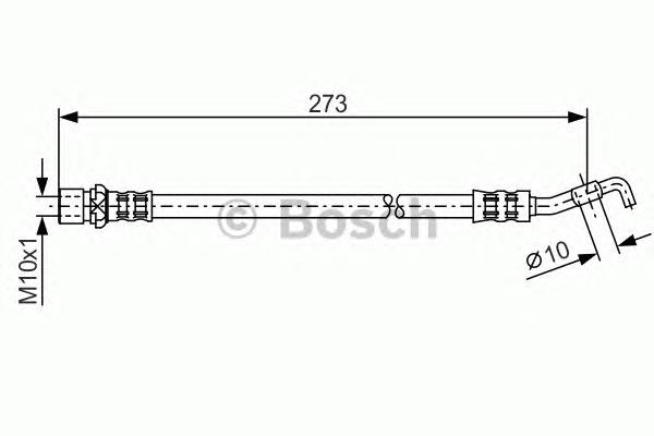 Tubo liquido de freno trasero Bosch 1987476212