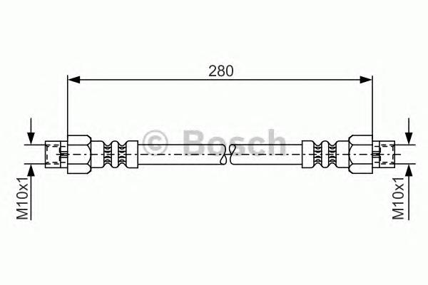 1987476234 Bosch tubo flexible de frenos trasero