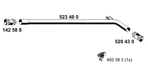 Silenciador central 800023 Bosal