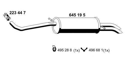 Silenciador trasero VAG 6Q9253609AR precio, desde 88,66 EUR