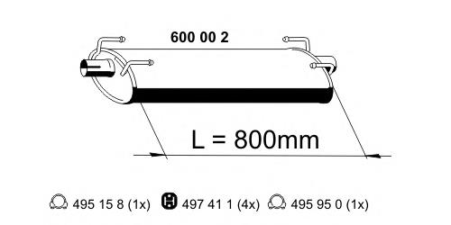 600002 Ernst silenciador posterior