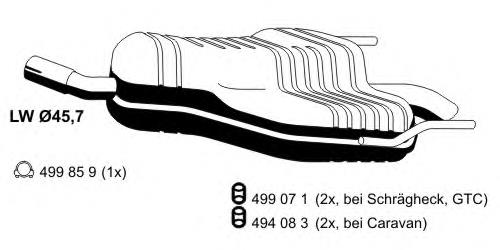 Comprar 13136983 General Motors Silenciador trasero