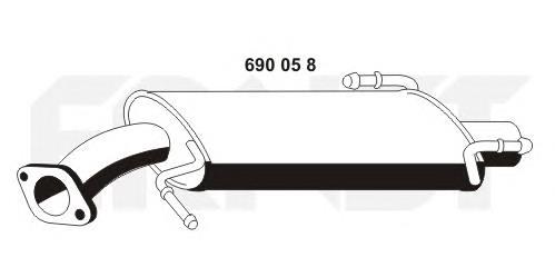 Silenciador trasero Suzuki 1430062J00 precio, desde 79,83 EUR