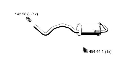 Silenciador trasero Renault (RVI) 8200189569 precio, desde 78,79 EUR