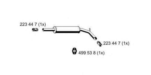 Comprar 6K6253409A VAG Silenciador central