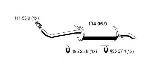 Silenciador trasero VAG 6Q9253609J precio, desde 75,69 EUR