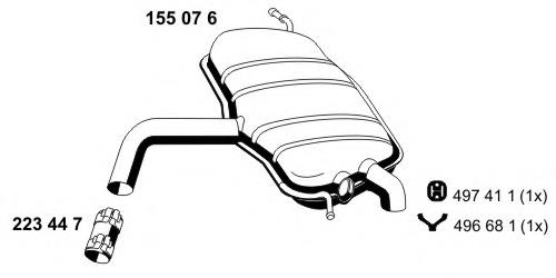Comprar 1T0253609AN VAG Silenciador trasero