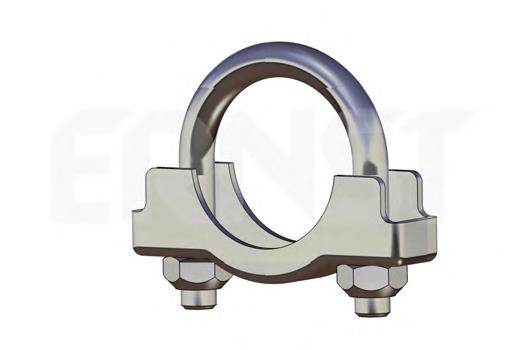 Abrazadera de tubo de escape trasera 1096818 Ford