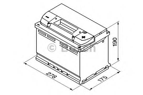 Batería de arranque 0092S40080 Bosch