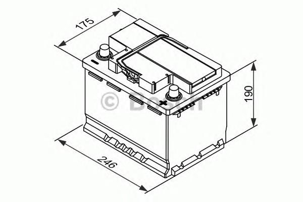 Batería de arranque 0092T30050 Bosch