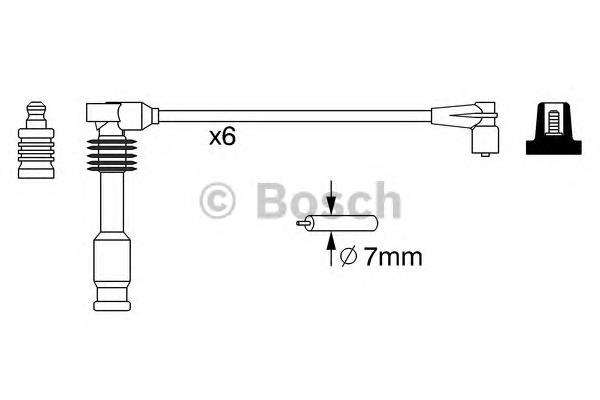 Juego de cables de encendido 0986357050 Bosch