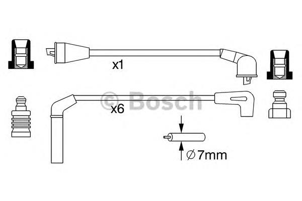 Juego de cables de encendido 0986357248 Bosch