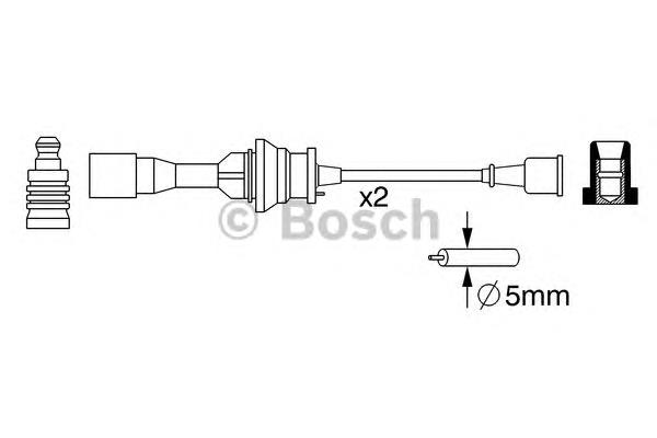 Juego de cables de encendido 0986357266 Bosch