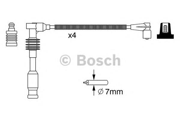 Juego de cables de encendido 0986357234 Bosch