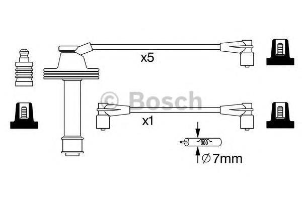 Juego de cables de encendido 0986357232 Bosch