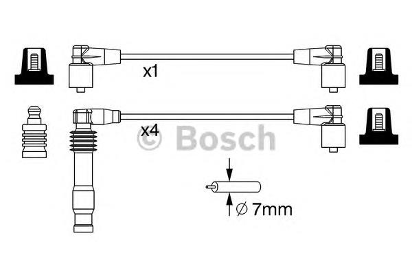Juego de cables de encendido 0986357233 Bosch