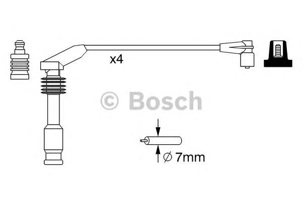 Juego de cables de encendido 0986357226 Bosch