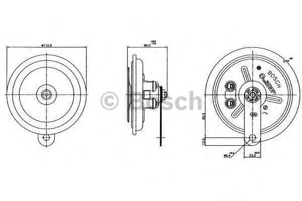 Claxon Bosch 0986320301 precio, desde 22,43 EUR