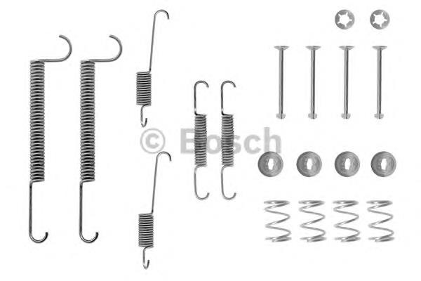 1987475098 Bosch kit de montaje, zapatas de freno traseras