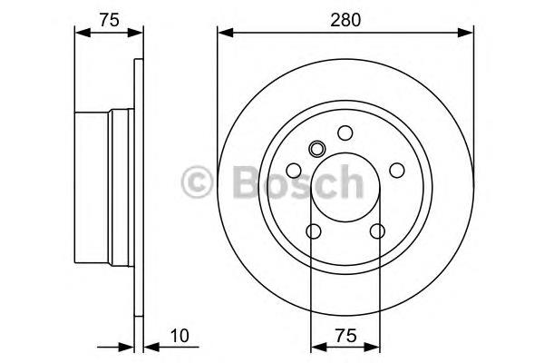 0 986 479 494 Bosch disco de freno trasero