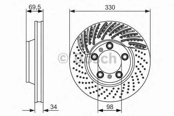 0986479579 Bosch freno de disco delantero