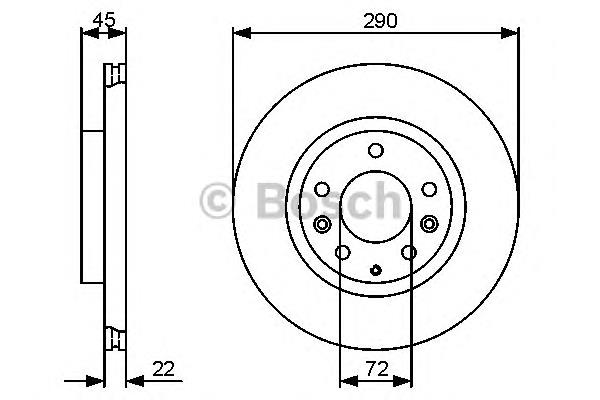 0 986 479 474 Bosch freno de disco delantero