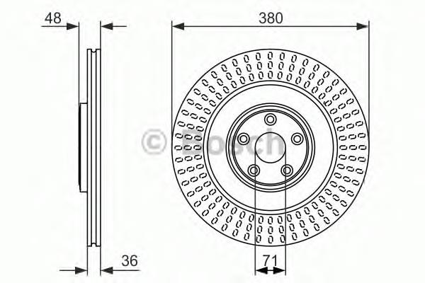 Freno de disco delantero C2D61076 Jaguar