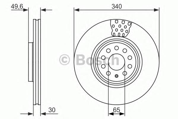 0986479734 Bosch freno de disco delantero