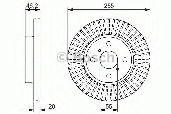 0 986 479 616 Bosch disco de freno delantero