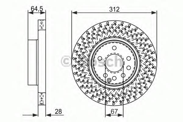 0 986 479 072 Bosch freno de disco delantero