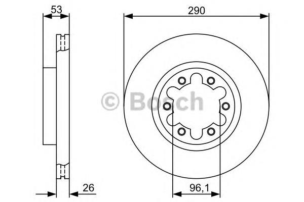 0986479355 Bosch disco de freno delantero