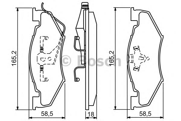 V1012934 Chrysler pastillas de freno delanteras