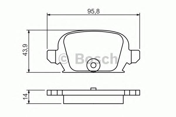 0 986 494 340 Bosch pastillas de freno traseras