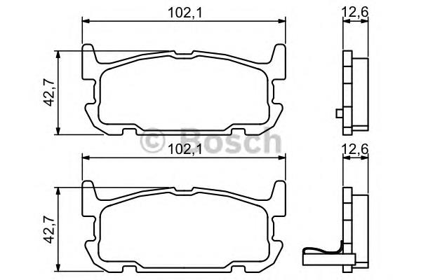 0 986 494 226 Bosch pastillas de freno traseras