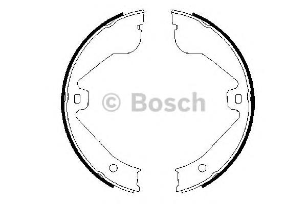 Comprar 0986487705 Bosch Juego de zapatas de frenos, freno de estacionamiento