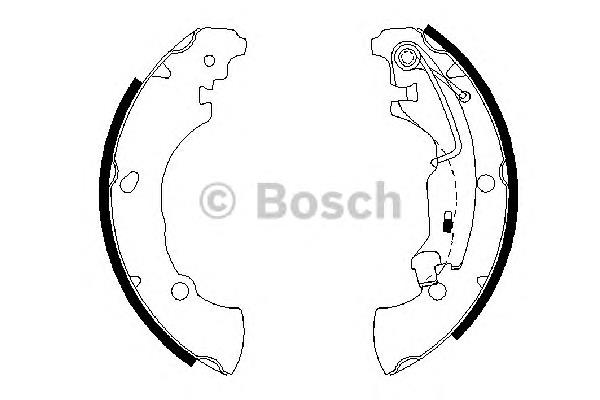 0986487670 Bosch zapatas de frenos de tambor traseras